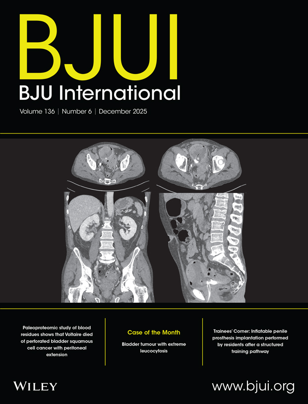 The cover of the December 2025 issue of BJUI