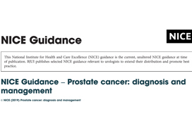 prostate cancer diagnosis and management nice)